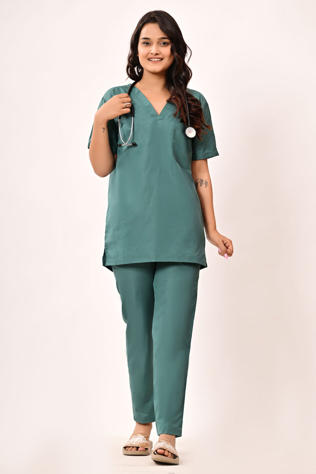 Medical Scrub Set – Poly-Cotton Blend (40/60)