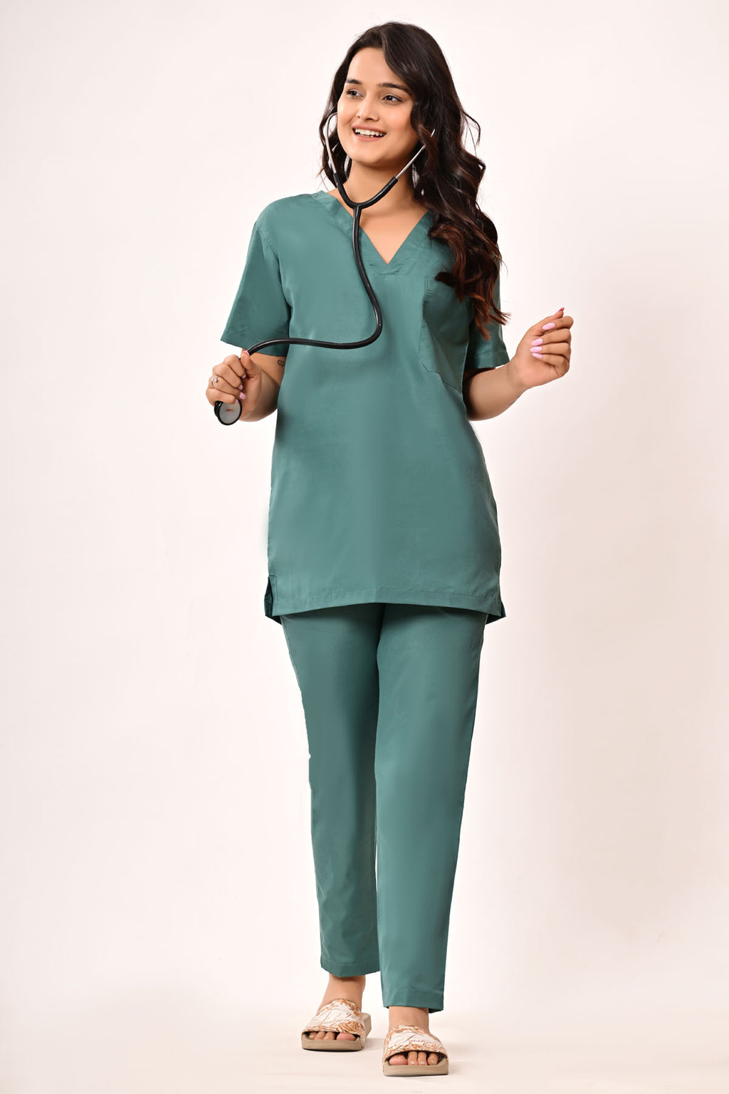 Medical Scrub Set – Poly-Cotton Blend (40/60)