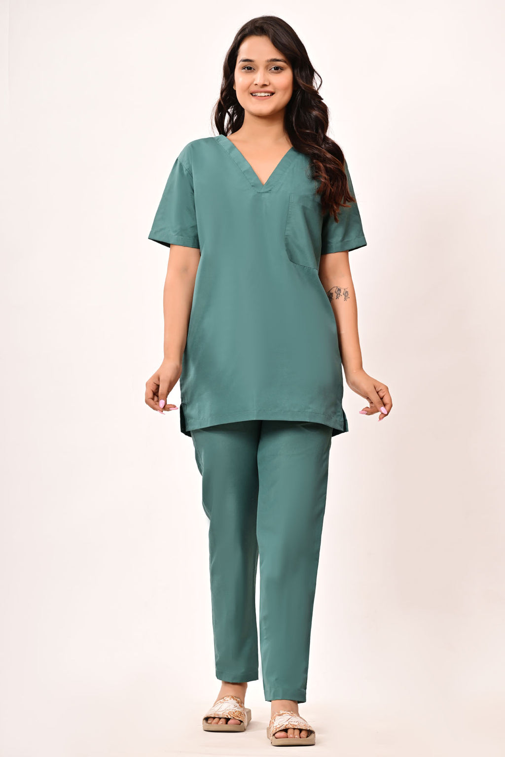 Medical Scrub Set – Poly-Cotton Blend (40/60)