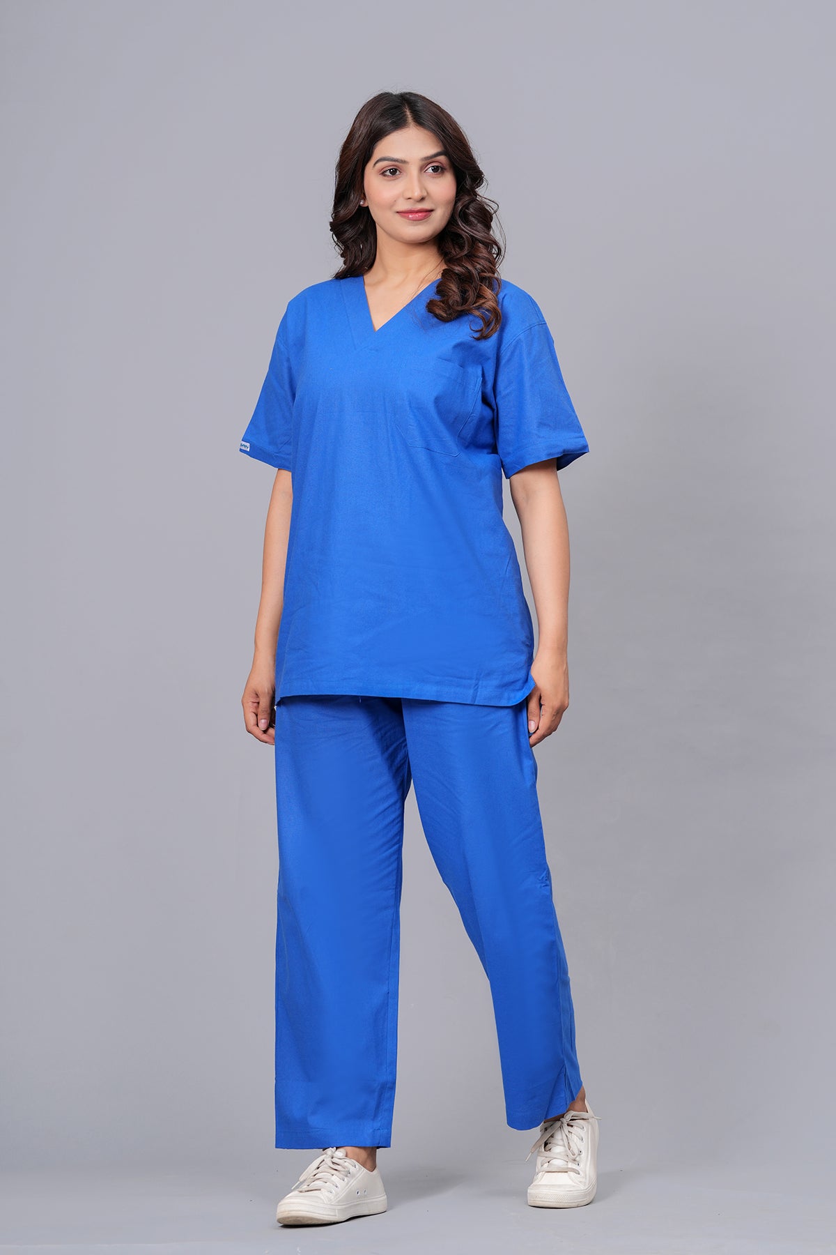 AMA V-Neck Scrub - Blue