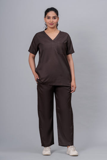 AMA Elite Wrinkle Free Scrub - Brown