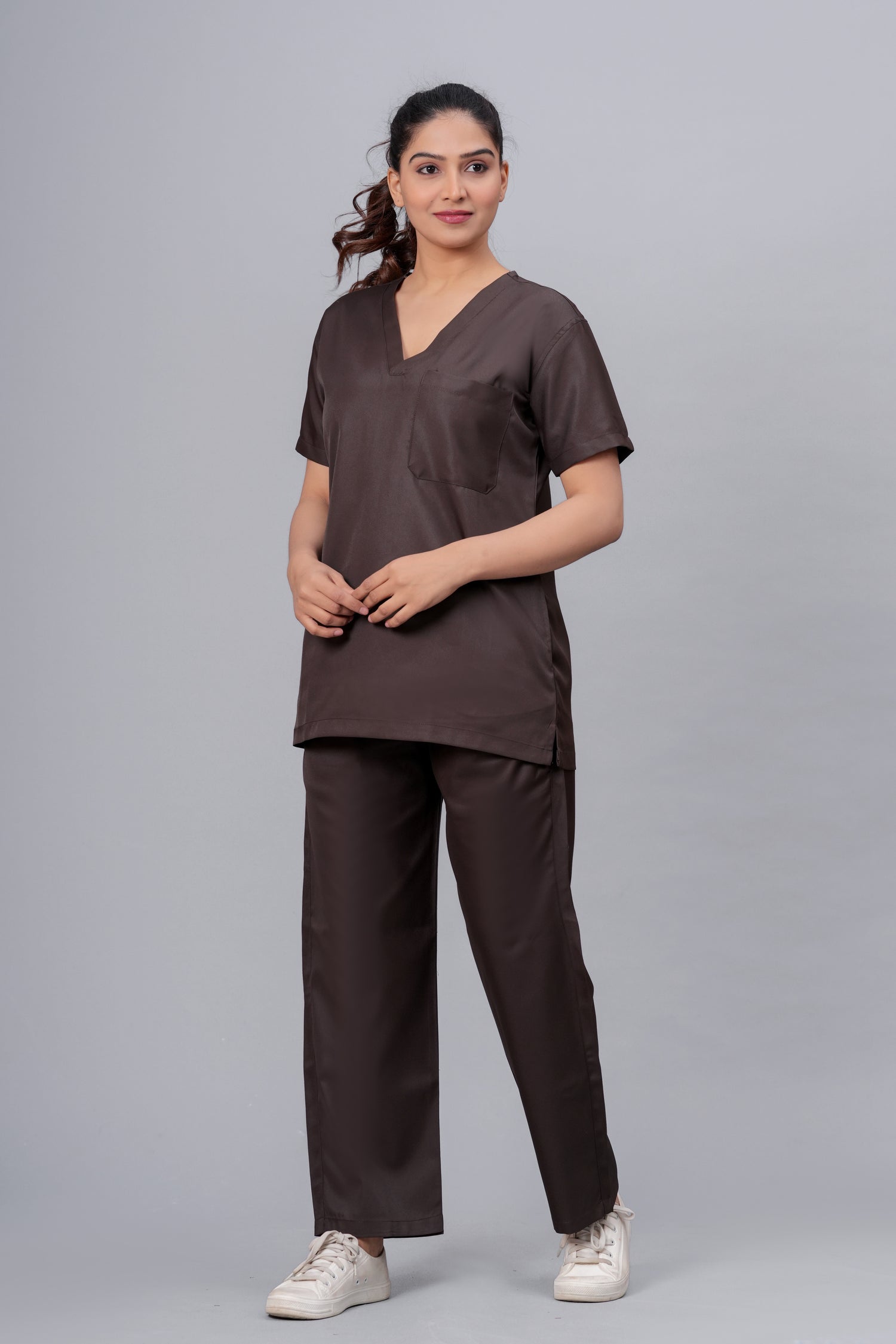 AMA Elite Wrinkle Free Scrub - Brown