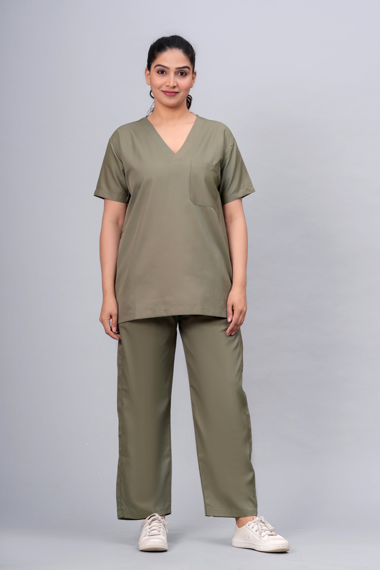AMA Elite Wrinkle Free Scrub - Olive