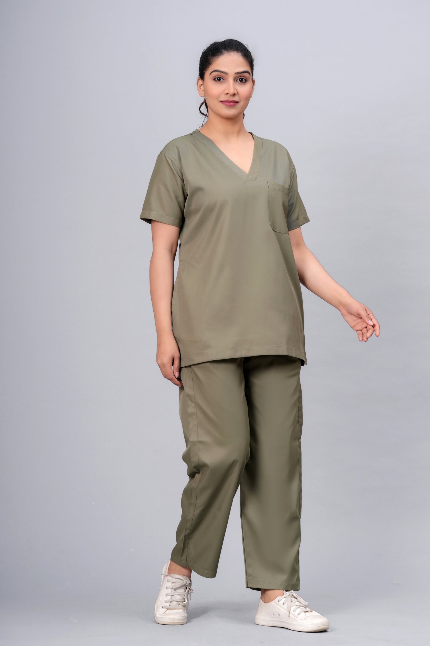 AMA Elite Wrinkle Free Scrub - Olive