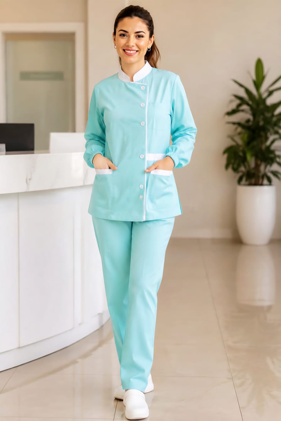 AMA NurseFlex Premium Scrub Sea Green for Women